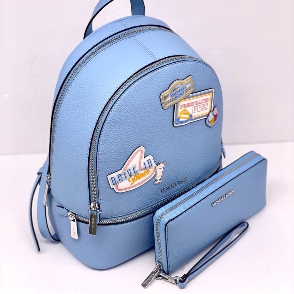 MICHAEL KORS Rhea Medium Embellished Backpack and Continental Wallet Set